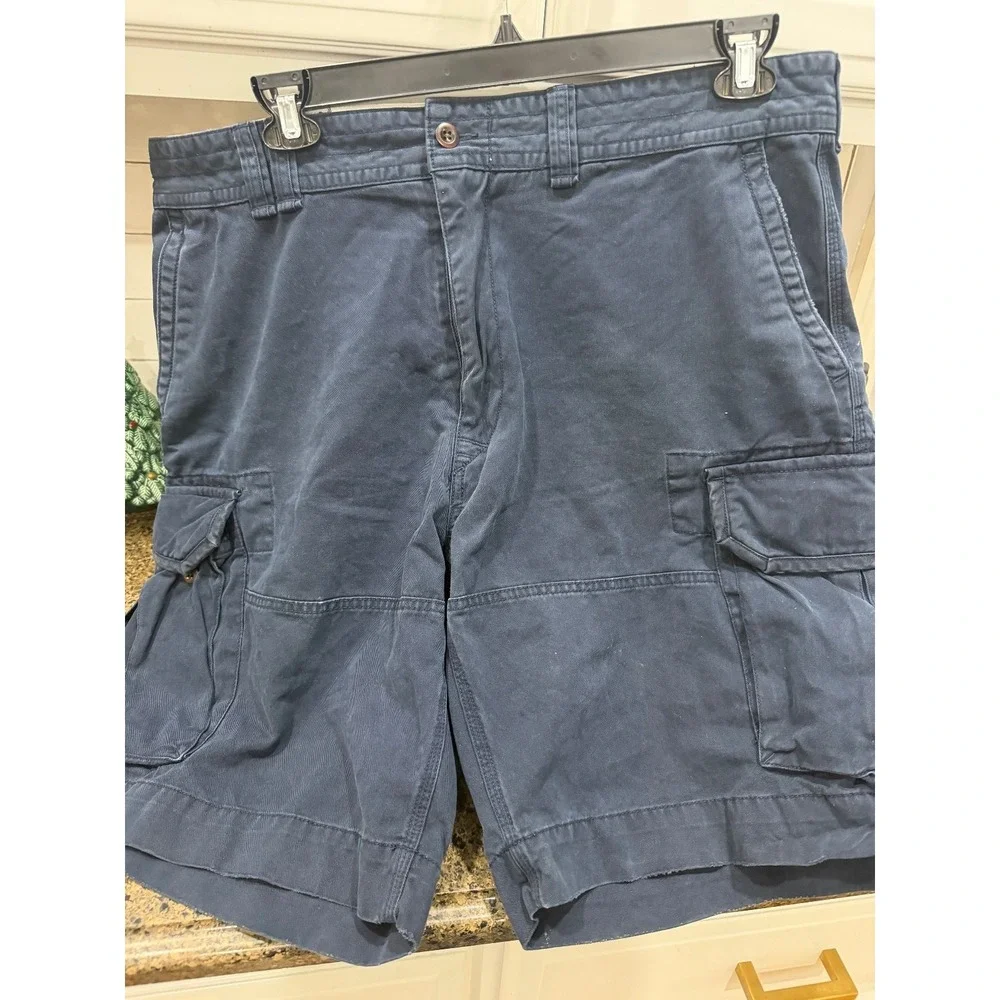 poli ralph lauren navy chino cargo‎ shorts 40